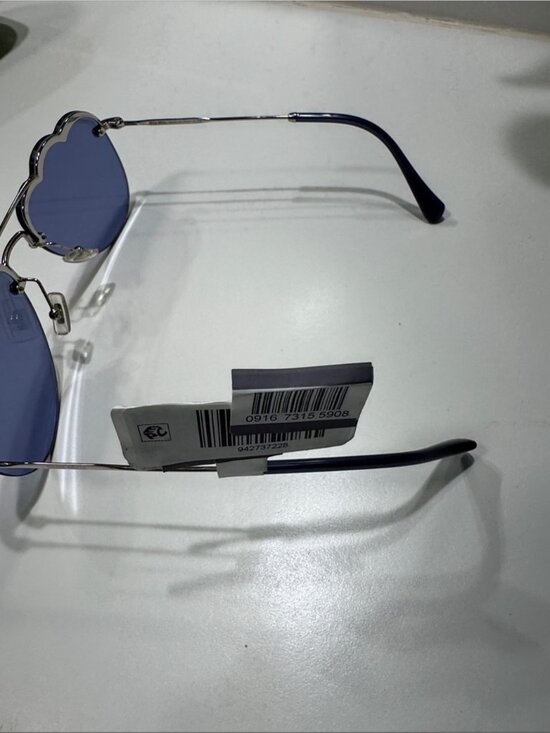 Miu Miu Aviator Cloud Sunglasses Periwinkle Mirror main image 7